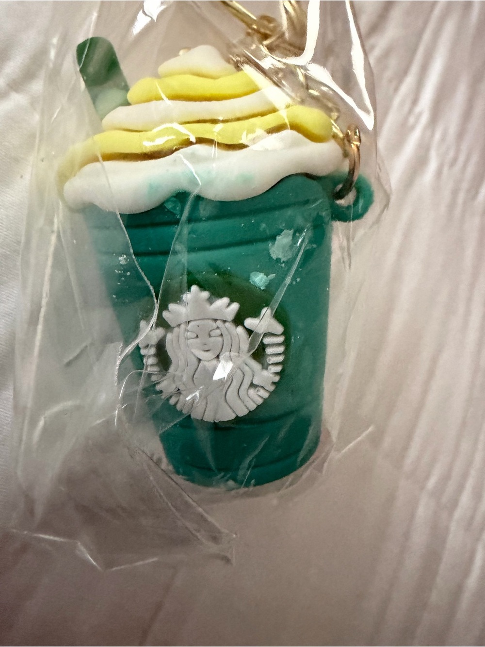 Starbucks ☕ Coffee Cup Purse Charm & Keychain – green